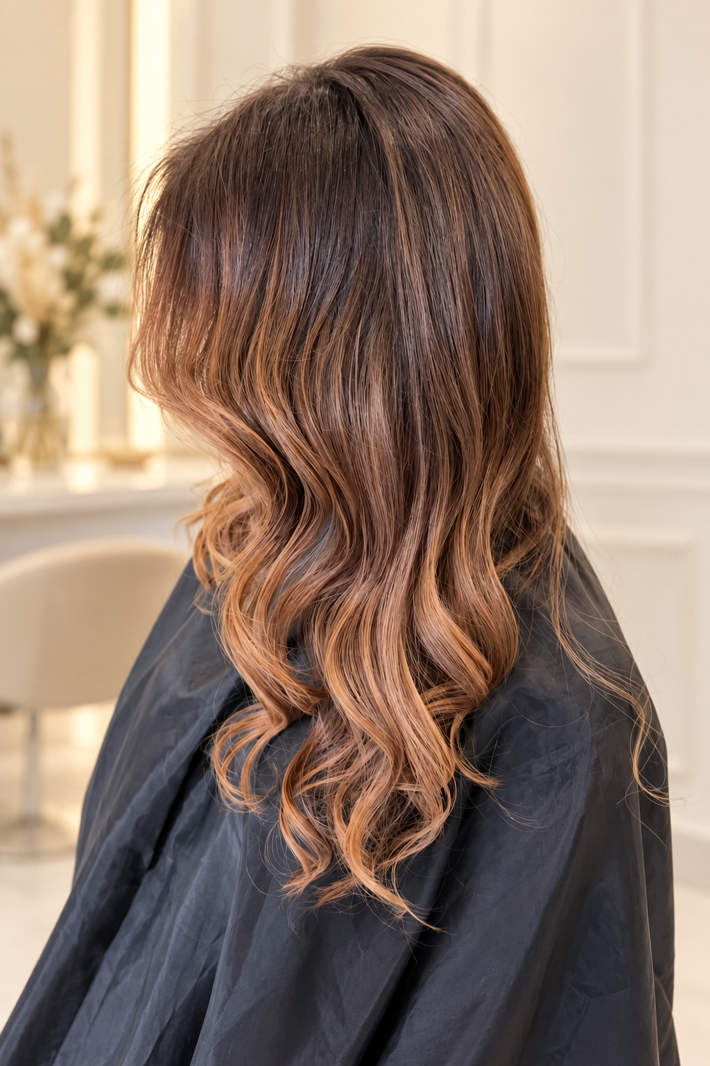 Chevelure lisse et brillante