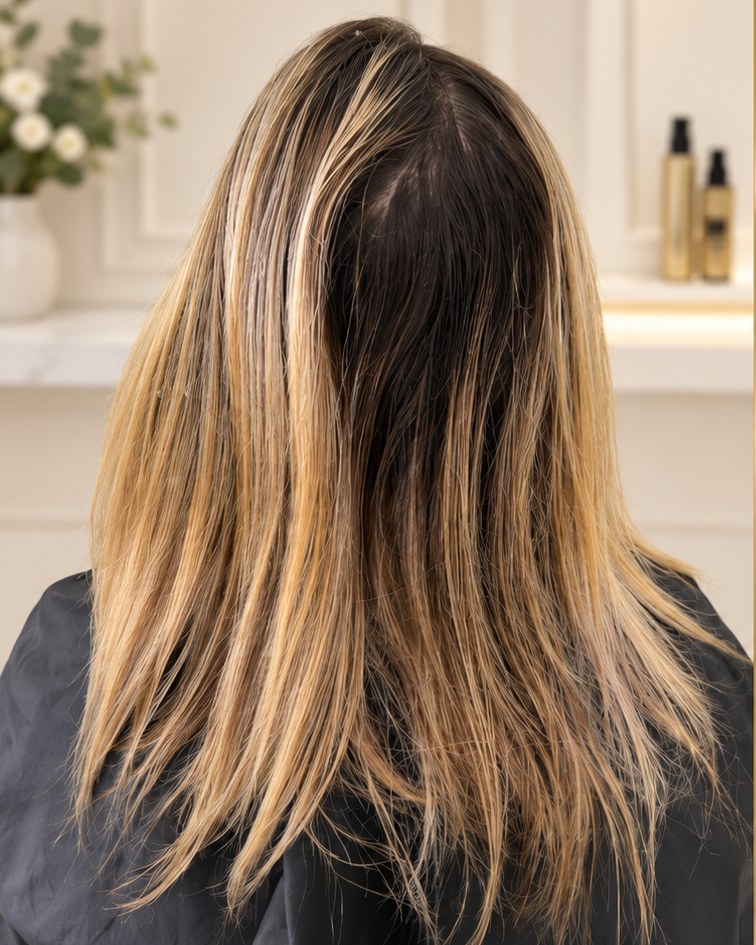 Avant — balayage beige lumineux