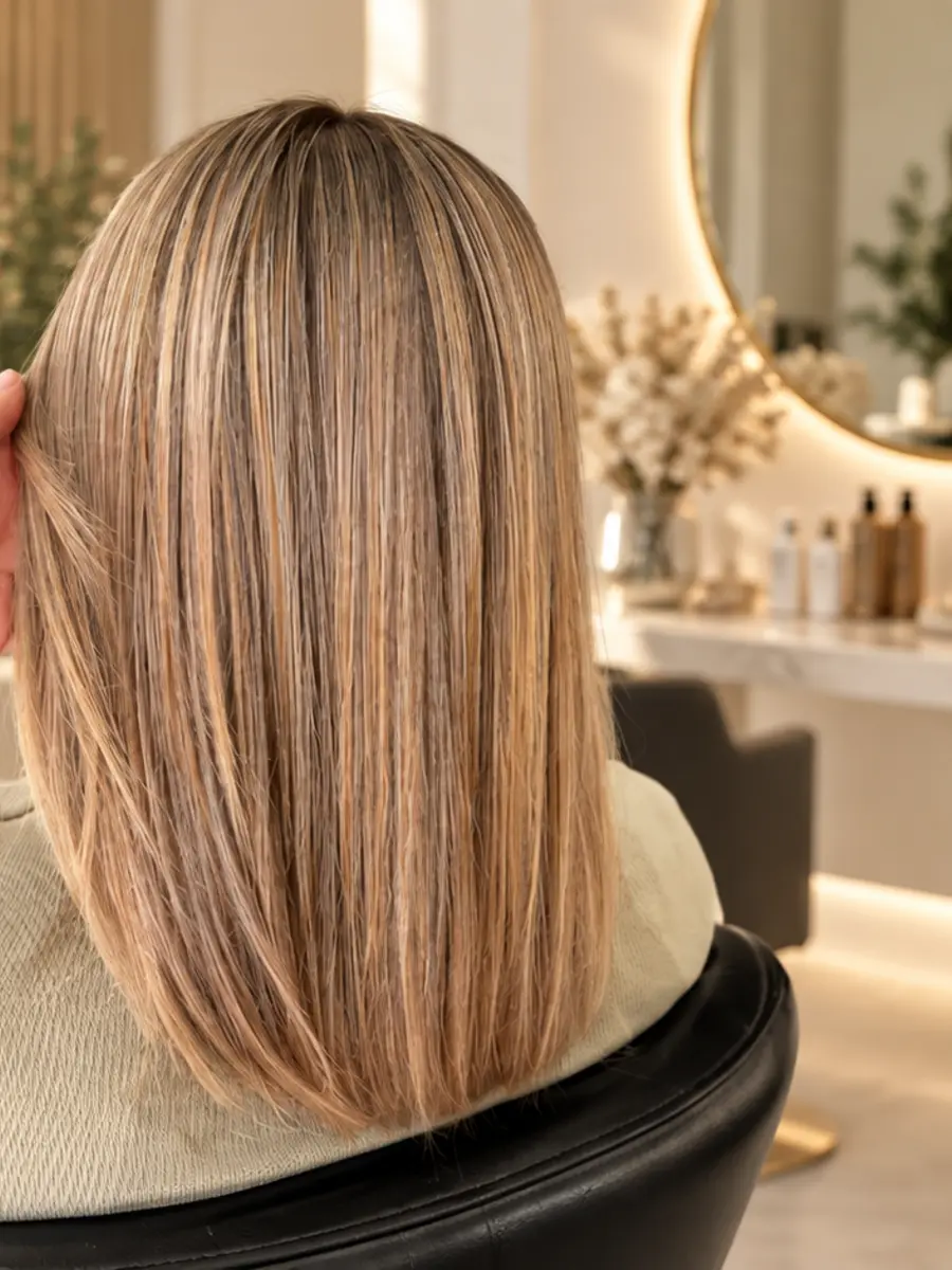 Yendi Haddad, coiffeur privé, en tenue noire avec ciseaux et peigne
